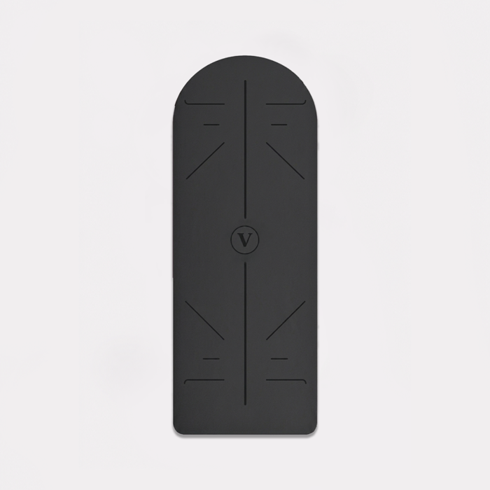 مت یوگا حرفه ای Velzoo مدل Curve رنگ Charcoal Black