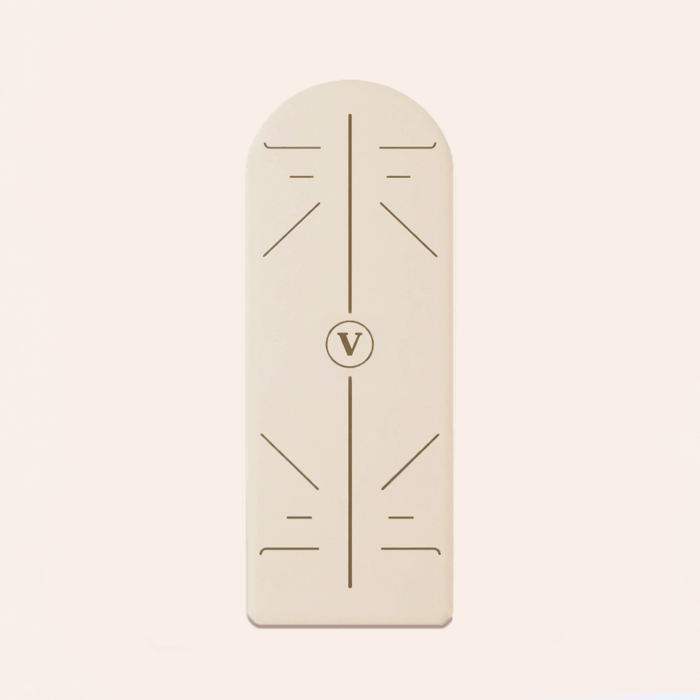 مت یوگا حرفه ای Velzoo مدل Curve رنگ Off White