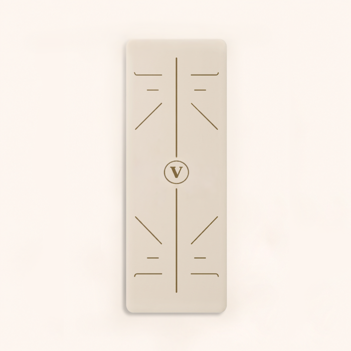 مت یوگا حرفه‌ای مستطیل Velzoo مدل Off White