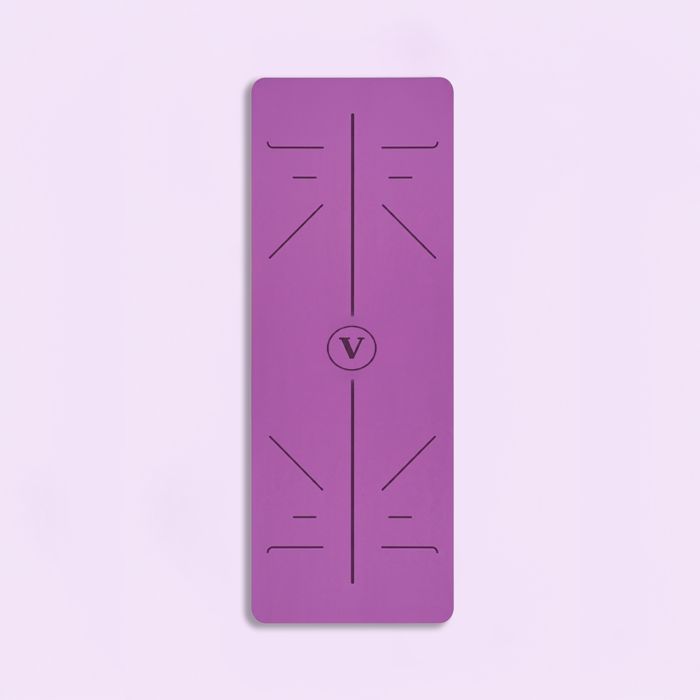 مت یوگا حرفه‌ای مستطیل Velzoo مدل Plum