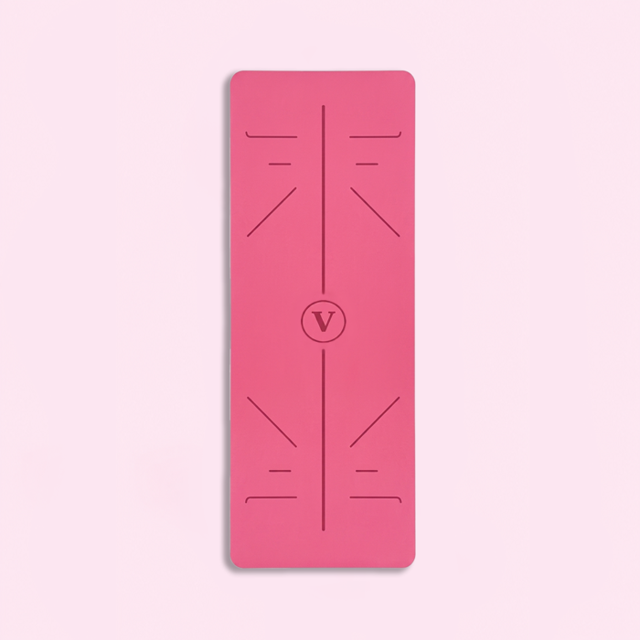 مت یوگا حرفه‌ای مستطیل Velzoo مدل Rose