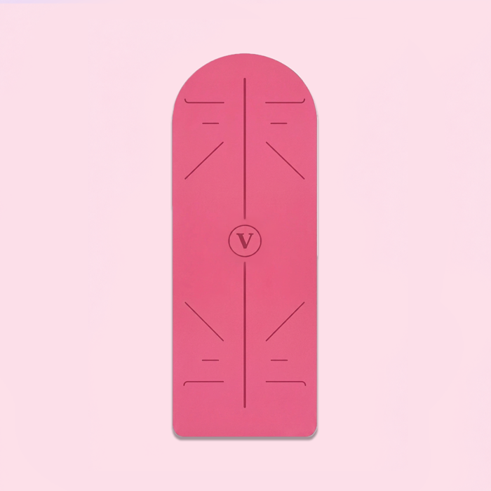 مت یوگا حرفه ای Velzoo مدل Curve رنگ Rose