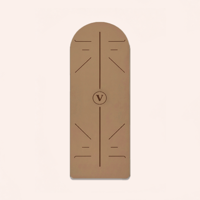 مت یوگا حرفه ای Velzoo مدل Curve رنگ Sand Beige