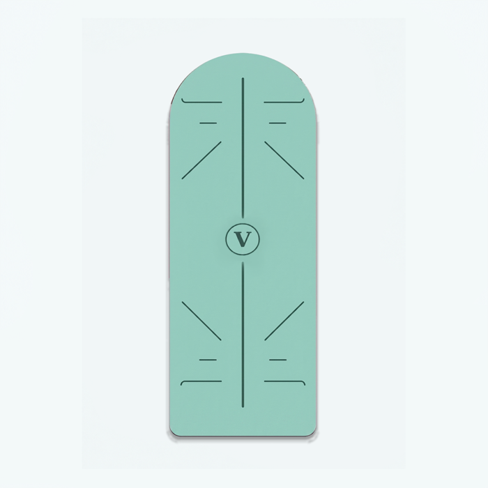 مت یوگا حرفه ای Velzoo مدل Curve رنگ Teal Green